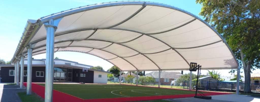 Mái che vòm căng sân thể thao Pickleball + Bóng rổ +tennis